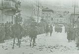 11. dalmatinska brigada na mimohodu u Mostaru, velja<br />
a 1945.