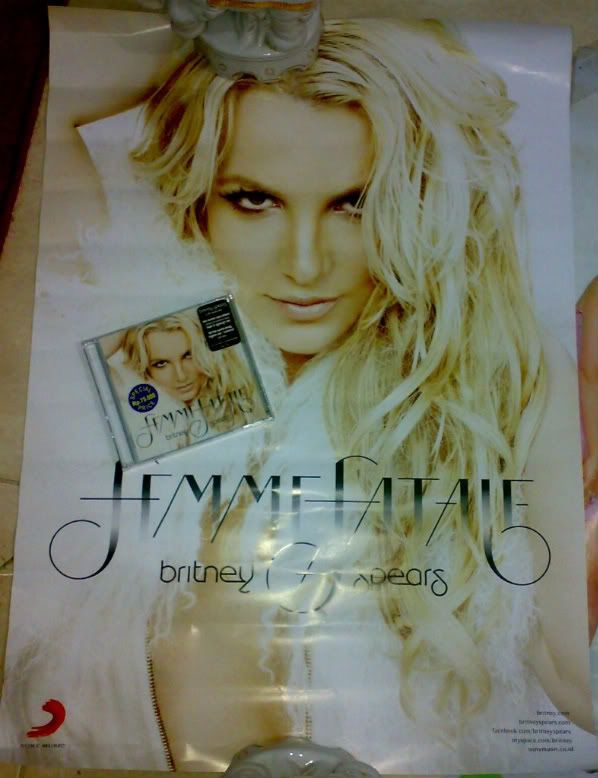 Britney Spears FEMME FATALE Deluxe Edition CD Poster