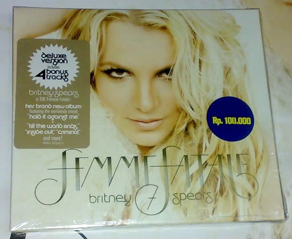 Britney Spears FEMME FATALE Deluxe Edition CD Poster