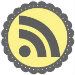 GrayYellowGrayFlowerIconRSS