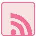 PeachPinkedgeSquareIconRSS