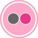PinkGrayButtonIconFlickr-4