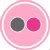 PinkGrayButtonIconFlickr-4