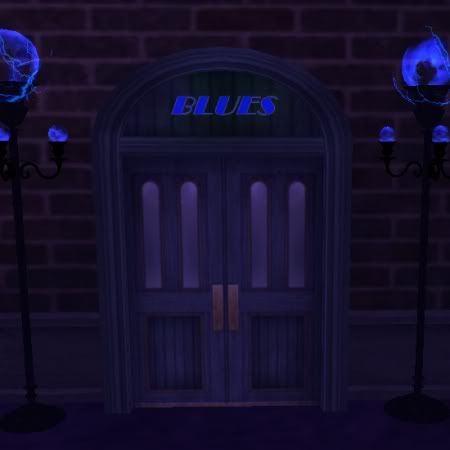 Matrix Blues club door