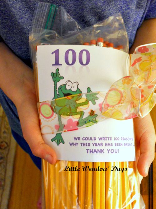 Celebrating 100 days of school at Little Wonders' Days ideas to celebrate 100 days of school