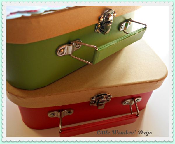 Advent countdown using mini suitcase via Little Wonders' Days unique Advent calendars