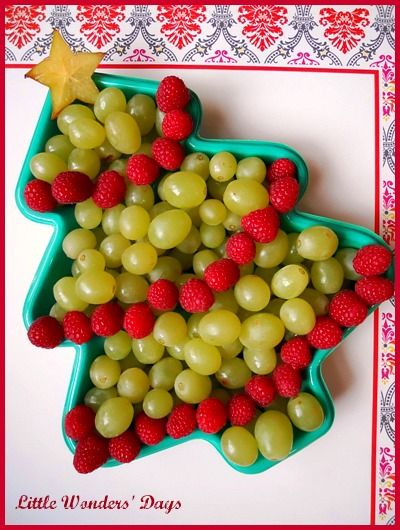 Healthy Christmas Snack, Christmas fruit plate, Preschool Snack