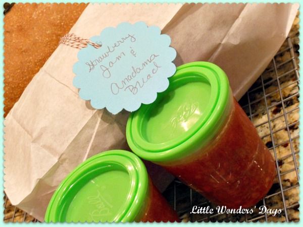 making bread and jam with kids via Little Wonders' Days baking bread with kids