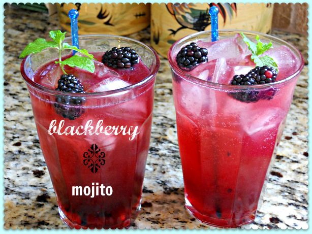 Blackberry Mojitos via Little Wonders' Days blackberry mojito recipe