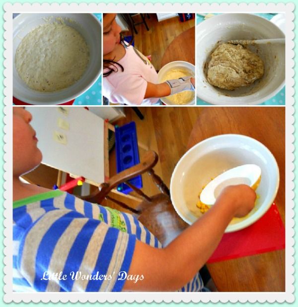 making bread and jam with kids via Little Wonders' Days baking bread with kids
