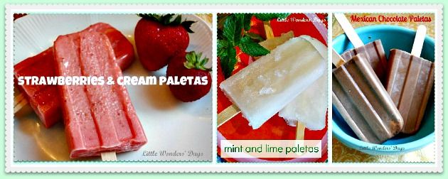 Paletas via Little Wonders' Days Little Wonders' Days, paletas, homemade popsicles, summer activities for kids