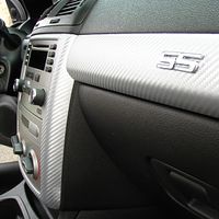 Chevy Cobalt Ss Silver Carbon Fiber Interior Trim Wrapped