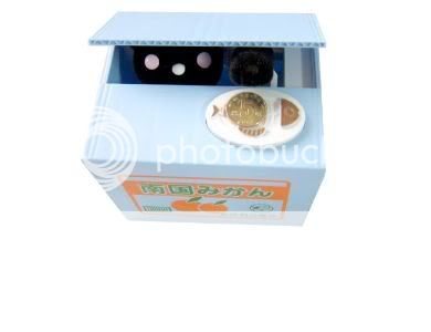 Cute Stealing Money Cat Money Box Coin Bank Piggy Bank  